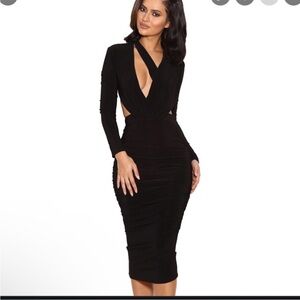 House of CB Black Midi Dress
